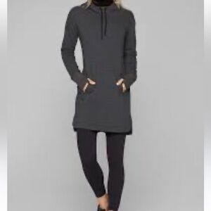 Women's Gray Hoodie Dress